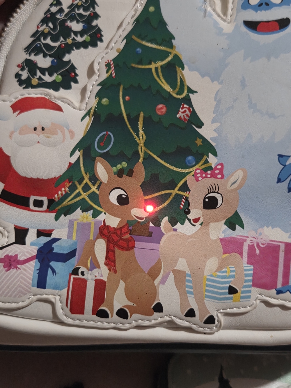 Loungefly Rudolph Light Up Backpack W/ Wallet - Picture 2 of 2